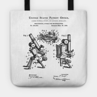 Microscope Patent Black Tote