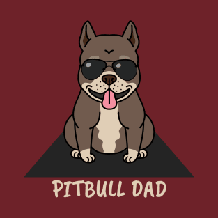 Cute Pitbull Dad Dog T-Shirt