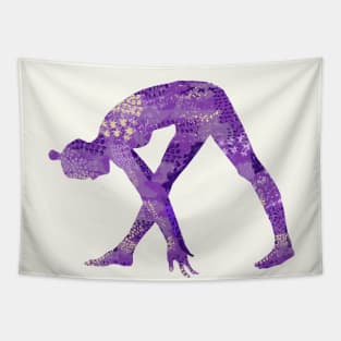 Parsvotanasana in Purple Tapestry