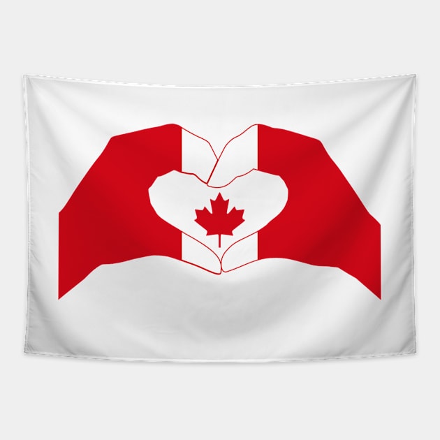 We Heart Canada Patriot Flag Series Tapestry by Village Values