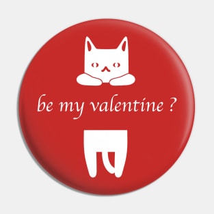 Valentine cat Pin