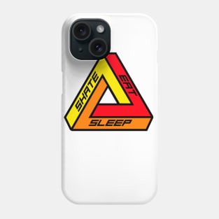 Skate, eat, repeat. Phone Case