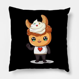 kawaii ice cream cone junk food T-Shirt cute  funny Pillow