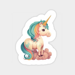 magical cute unicorn Magnet