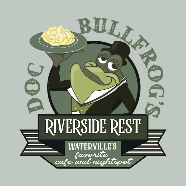 Doc Bullfrog's Riverside Rest - Emmet Otters Jug Band Christmas - Phone Case