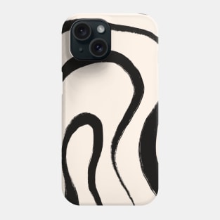 Rainbow Black and White Abstract Phone Case