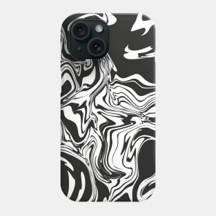 Black and white abstract pattern Phone Case