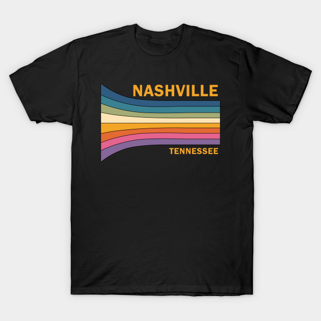 Discover Retro Vintage 70s Nashville Tennessee Gift - Nashville - T-Shirt