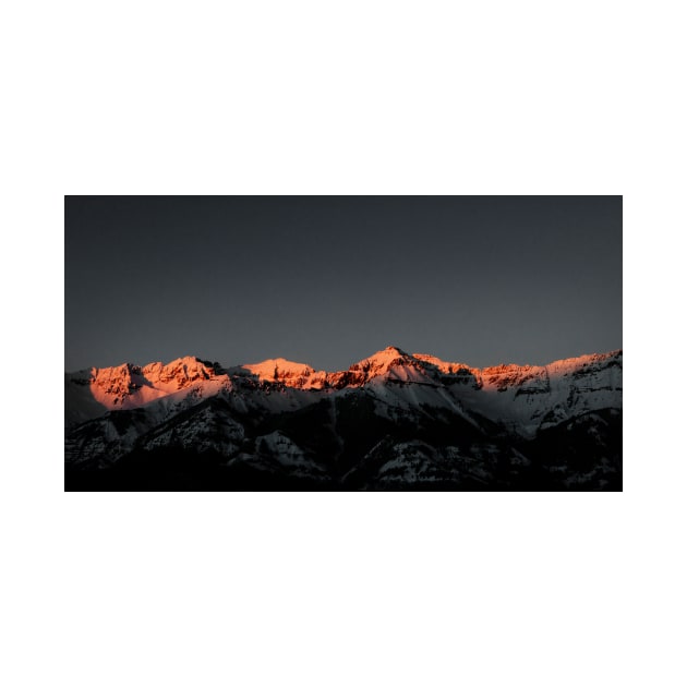 Mountain Sunset View From Telluride Colorado by ProjectX23Red