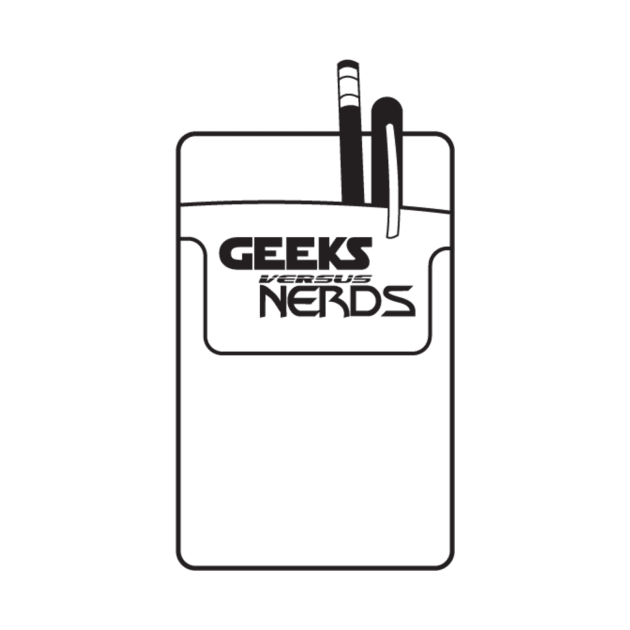 Geeks versus Nerds Logo (Black) by geeksversusnerds