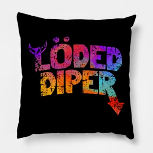 COLOR VINTAGE LODED DIPER Pillow