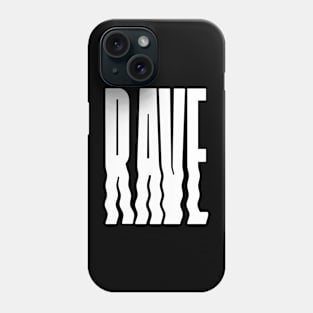 rave wavy logo Phone Case