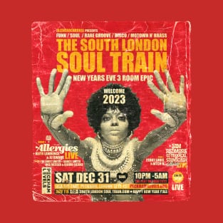 POSTER TOUR - SOUL TRAIN THE SOUTH LONDON 125 T-Shirt