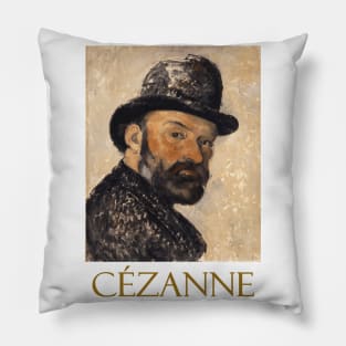 Self Portrait in a Bowler Hat by Paul Cezanne Pillow