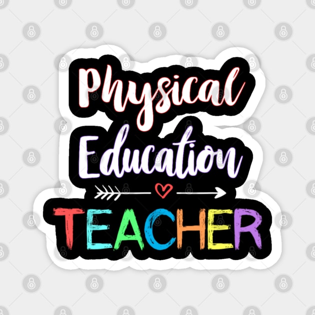 Physical Education Teacher School PE Teacher Fitness Magnet by Emily Ava 1