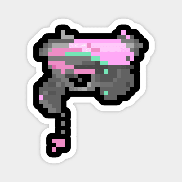 Pixel DVa Gun Magnet by Lorihime