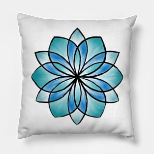 Cool Spectrum Mandala Pillow