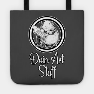 Doin Art Stuff - Guinea Pig - Artist Tote