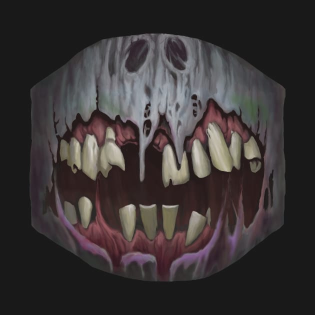 Zombie Smile Mask & by BeveridgeArtworx