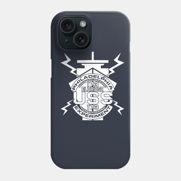 Philadelphia Experiment White USS Eldridge 174 Conspiracy Phone Case by justswampgas