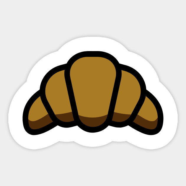 Croissant Bread Cartoon Icon Croissant Sticker Teepublic