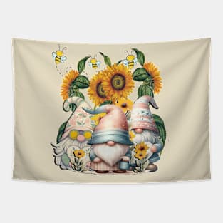 Cute Spring & Summer Gnomes Tapestry