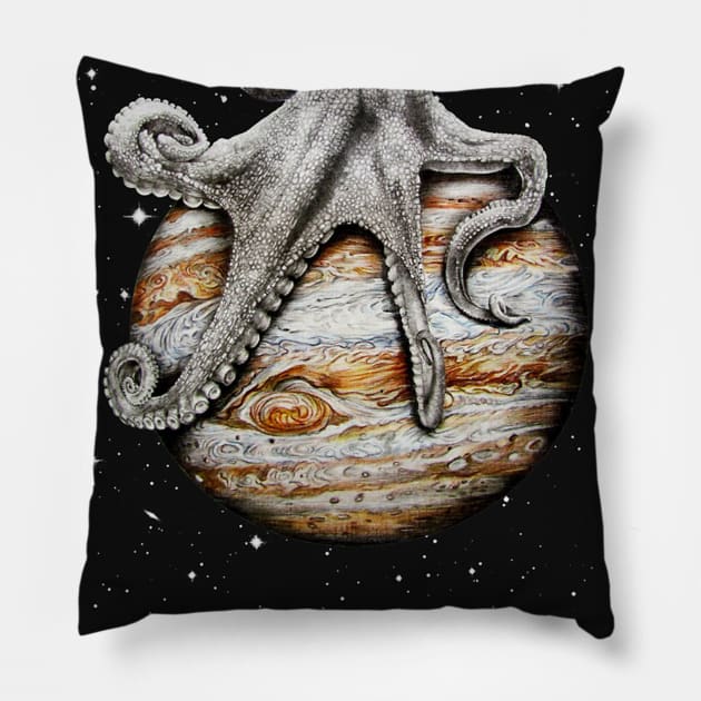 Celestial Cephalopod Pillow by Keniko