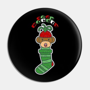 Sock monkey Pin