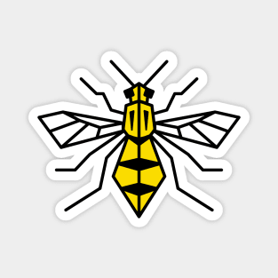 Geometric Honey Bee Magnet