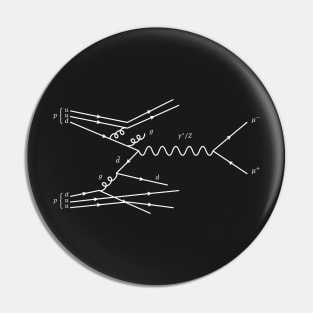 Feynman Diagram - Proton Scattering Pin