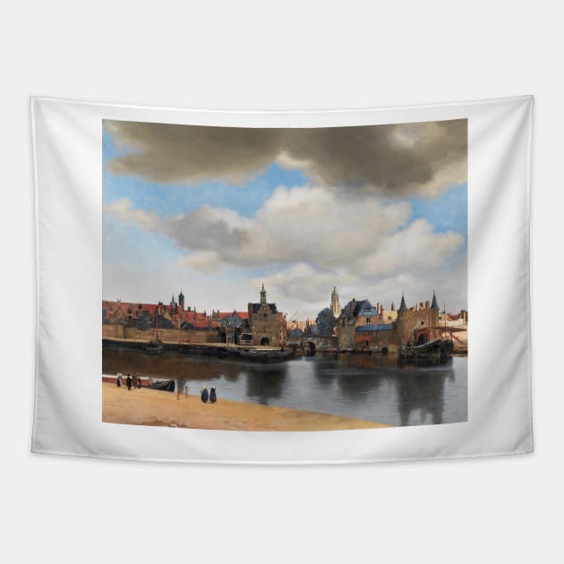 View of Delft - Johannes Vermeer Tapestry by themasters