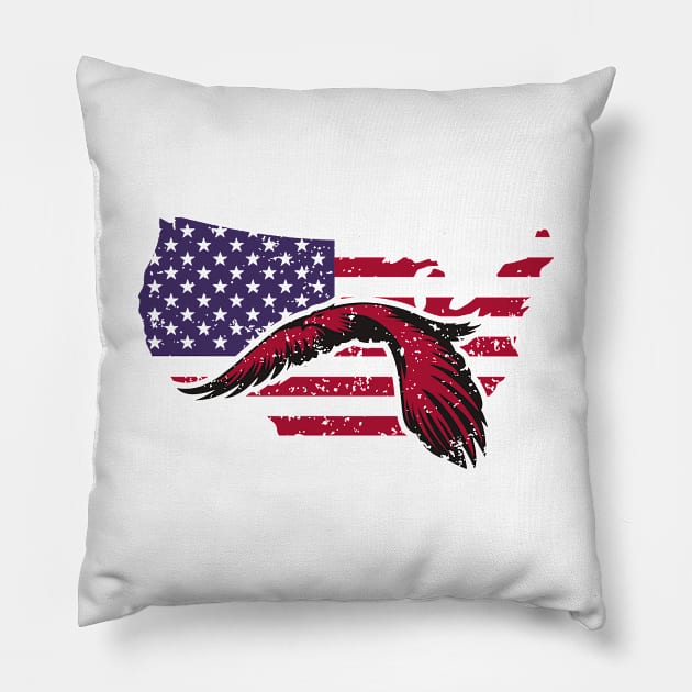 4th July Proud Pillow by kani