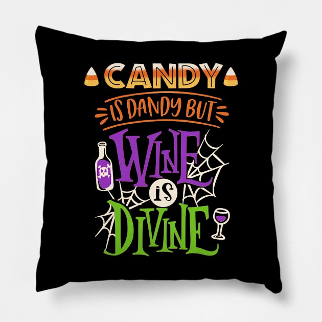 Candy is Dandy Pillow by EnchantedTikiTees