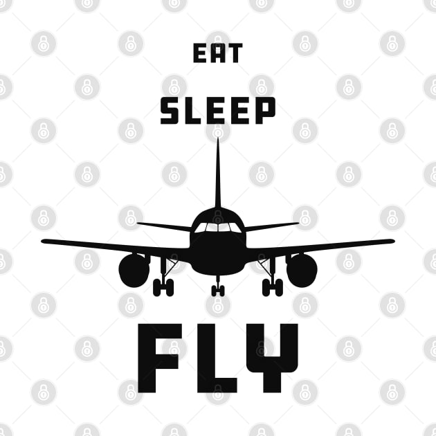 Pilot - Eat Sleep Fly by KC Happy Shop