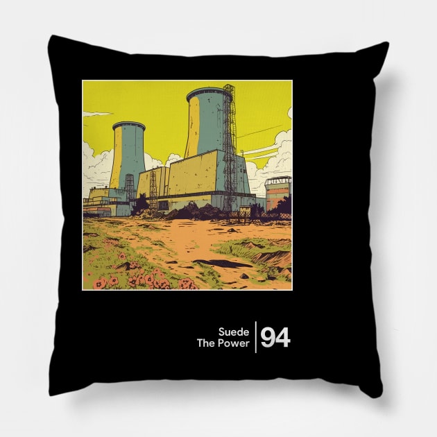 Suede - The Power - Minimal Style Graphic Artwork Pillow by saudade