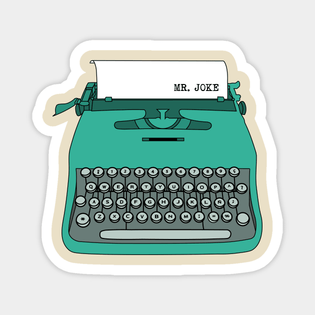 Typewriter Magnet by MrJoke