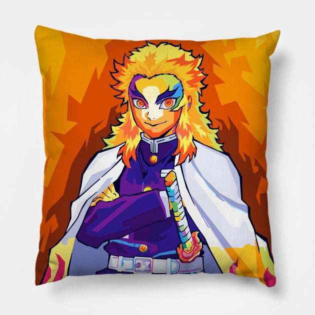 Rengoku Kyojuro Pillow by Zet Art