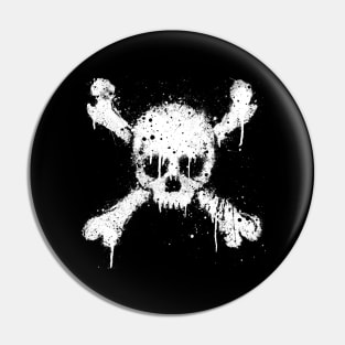 Crossbones Graffiti Pin