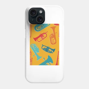 Retro Rainbow Brass Quintet Phone Case