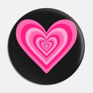 Hot Pink Expanding Hearts Pin