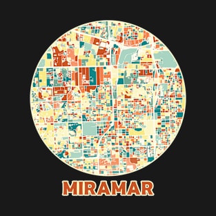 Miramar map in mozaique colors T-Shirt