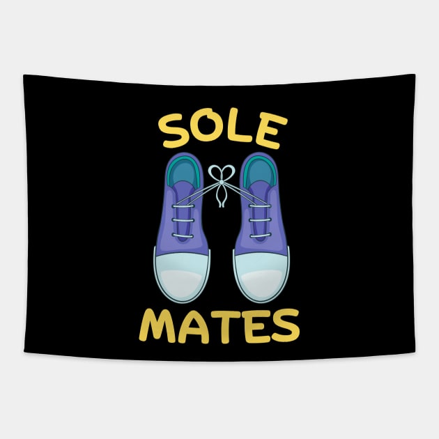 Sole Mates | Soul Mates Shoe Pun Tapestry by Allthingspunny