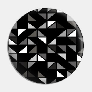 Monochrome Geometric Pattern Pin