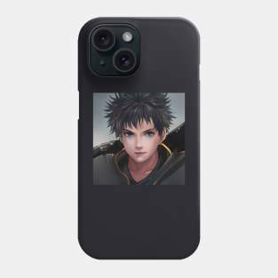 Black Hair Anime Boy Phone Case