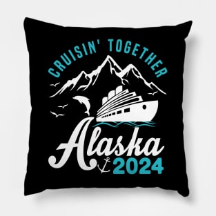 cruisin together alaska 2024 vacation trip Pillow