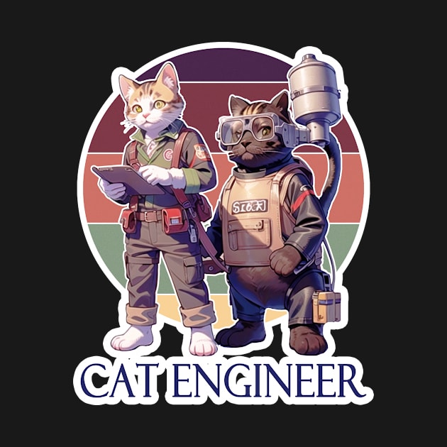 Cat Engineer by LycheeDesign