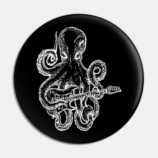 SEEMBO Octopus Playing Guitar Guitarist Music Musician Band Pin