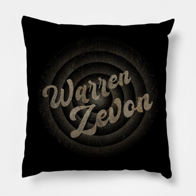 Warren Zevon Pillow by vintageclub88