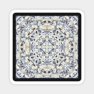 Bright square arabic ornate pattern Magnet