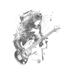 Capybara Playing Guitar T-Shirt